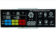أسود TN VA شاشة LCD شاشة لون أحمر الشرائح مع PIN 6 الساعة عرض زاوية